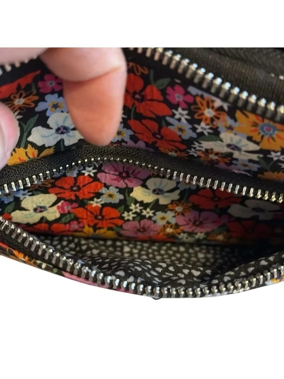 Brighton Women's Painted Poppies Waist Bag Floral Multicolor New